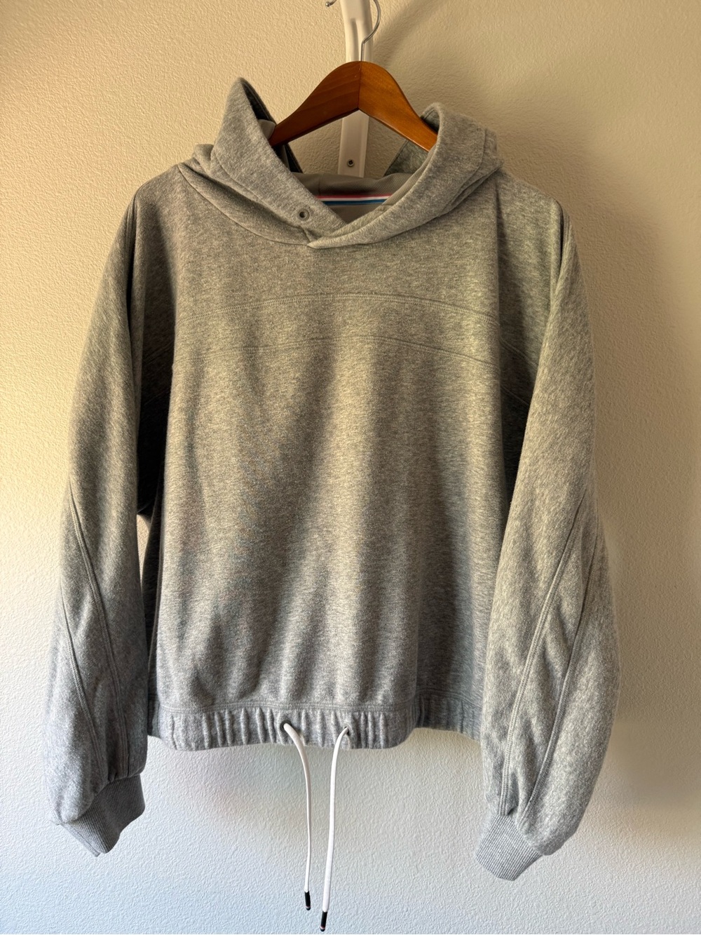 Fourlaps Gray Hooded Pullover Sweatshirt